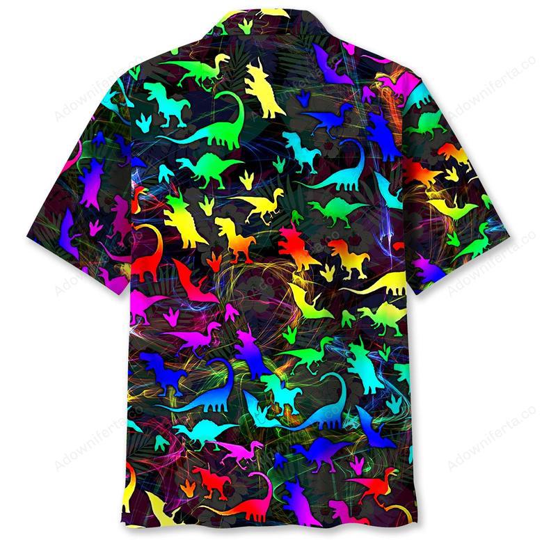 Dinosaur Color Hawaiian Shirt