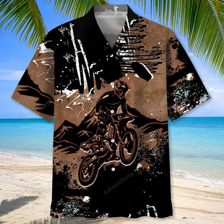 Dirt Bike Dark Mountain Hawaiian Shirt