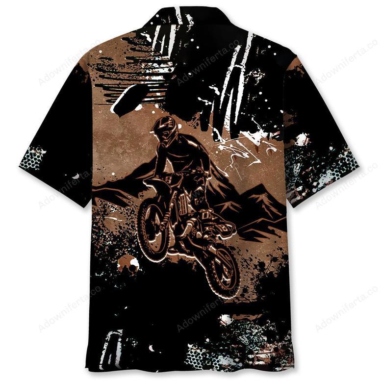 Dirt Bike Dark Mountain Hawaiian Shirt