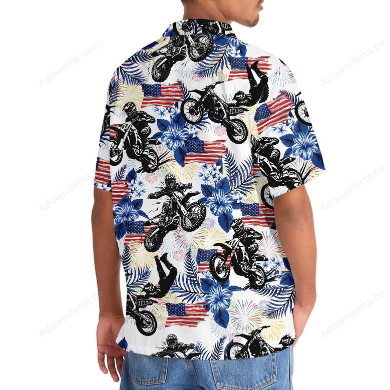 Dirt Bike USA Hawaiian Shirt