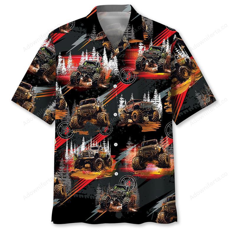 Dirt Monster Truck Hawaiian Shirt