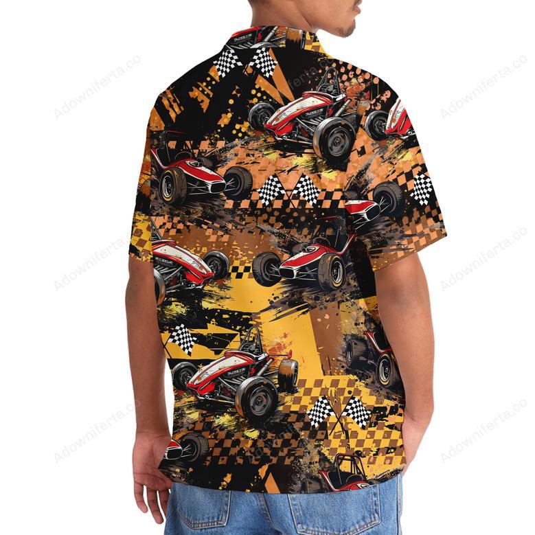 Dirt Track Racing Hawaiian Shirt