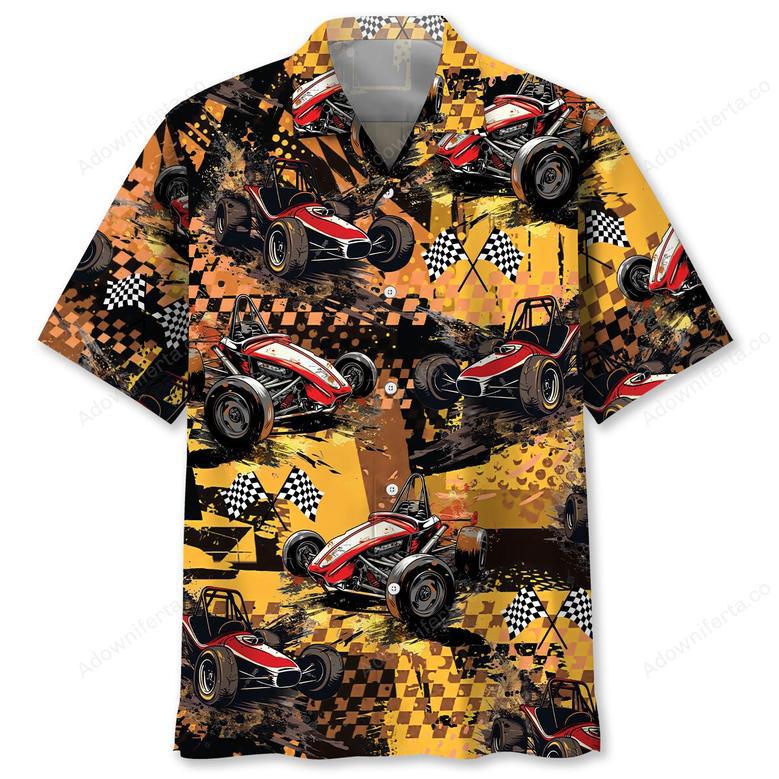 Dirt Track Racing Hawaiian Shirt