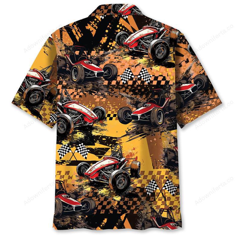 Dirt Track Racing Hawaiian Shirt