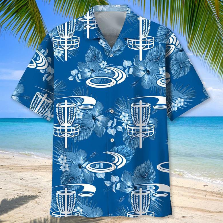 Disc Golf Blue Hawaiian Shirt