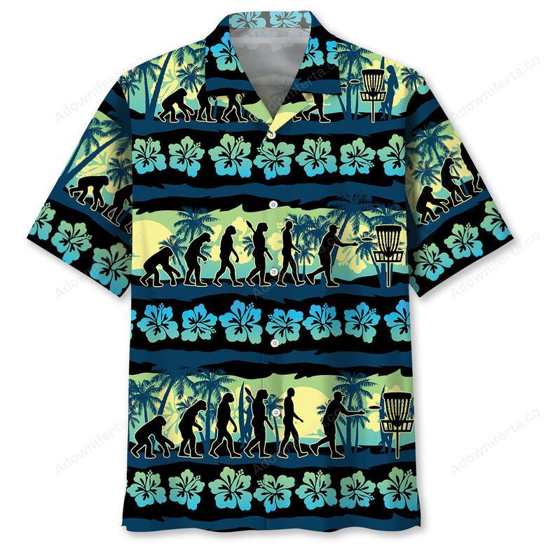 Disc Golf Evolution Hawaiian Shirt