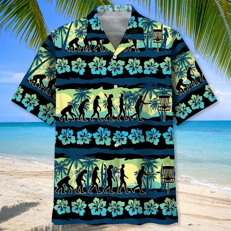 Disc Golf Evolution Hawaiian Shirt