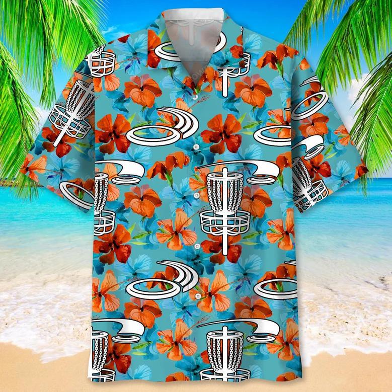 Disc Golf Nature Tropical Hawaiian Shirt