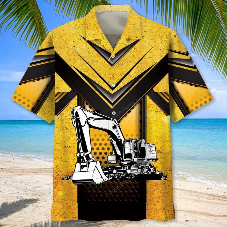 Don't Mess With Heavy Equipment Operator Hawaiian Shirt