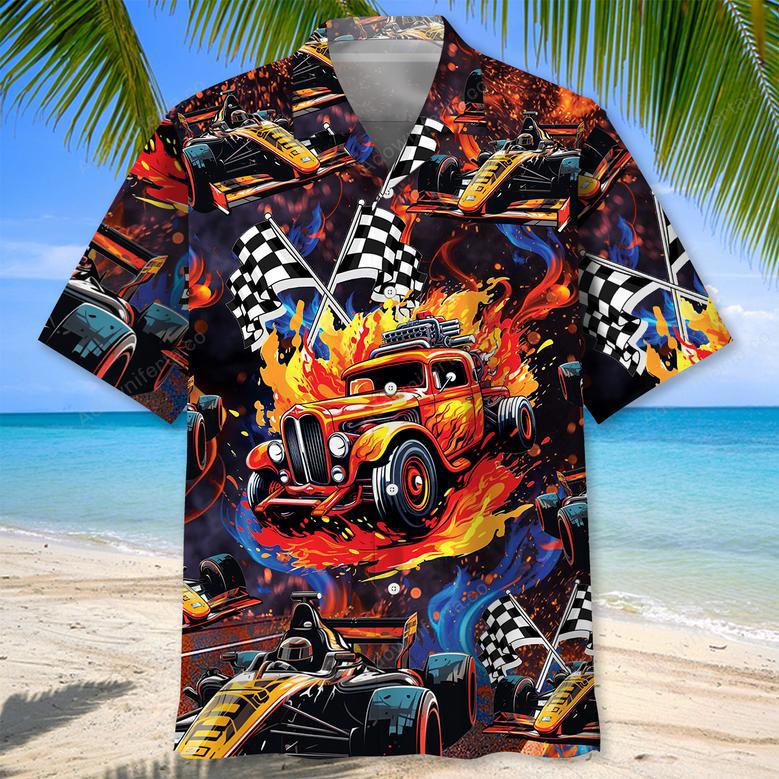 Drag Racing Hot Rod Motorsport Hawaiian Shirt