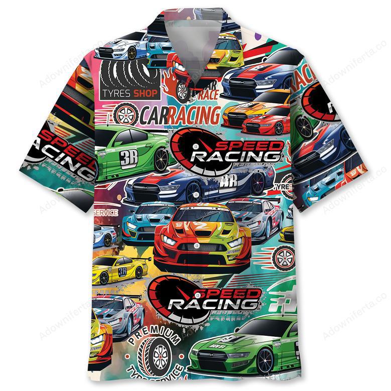 Drift Car Racing Hawaiian Shirt