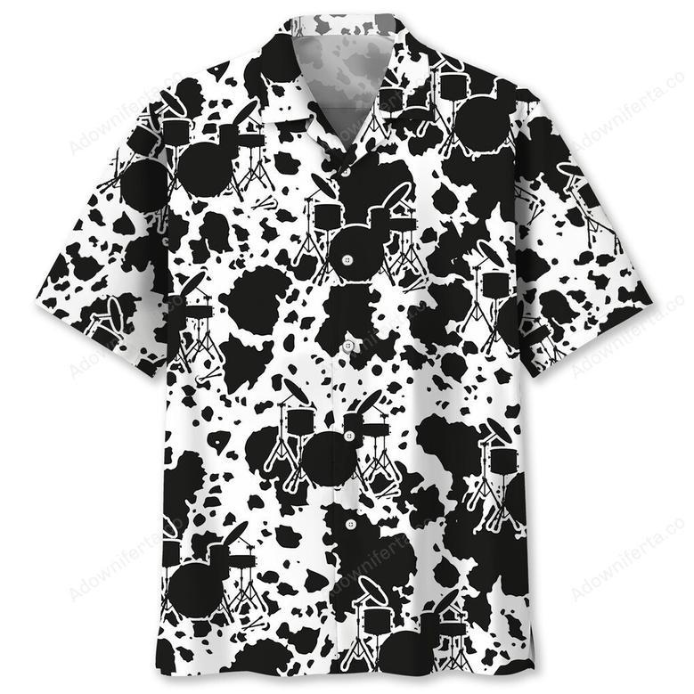 Drum Black Hawaiian Shirt