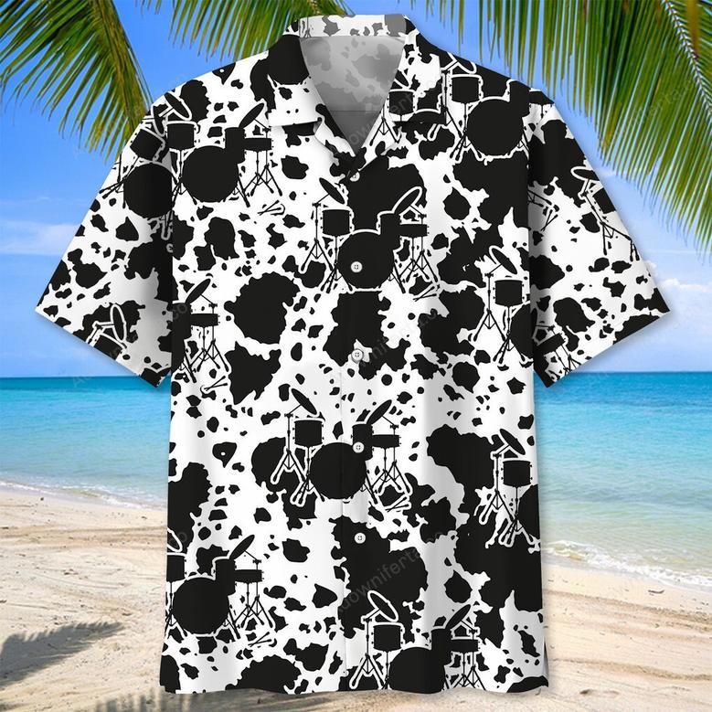 Drum Black Hawaiian Shirt