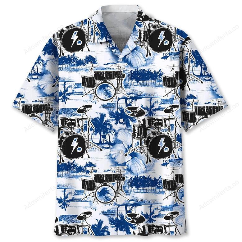 Drum Blue Nature Hawaiian Shirt