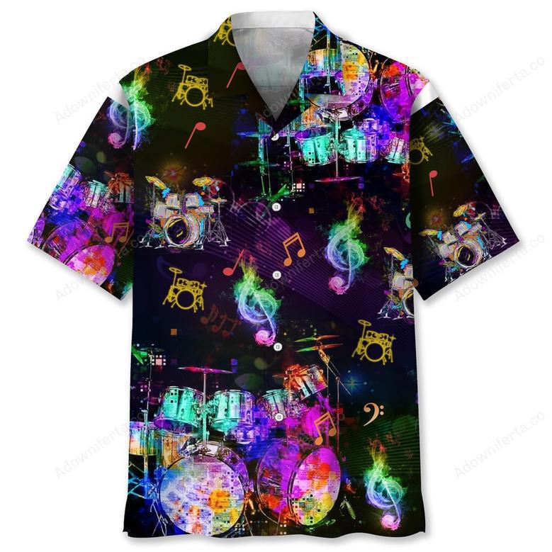 Drum Color Hawaiian Shirt