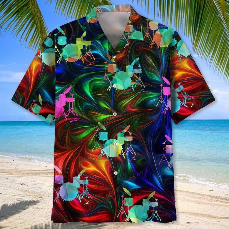 Drum Color Hawaiian Shirt