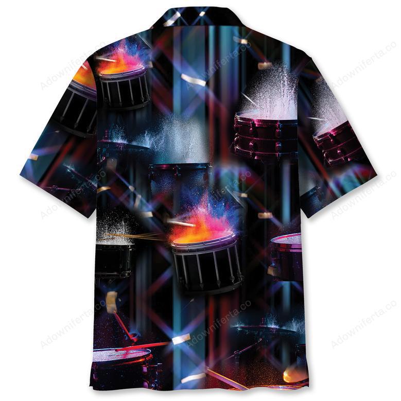 Drum Color Hawaiian Shirt