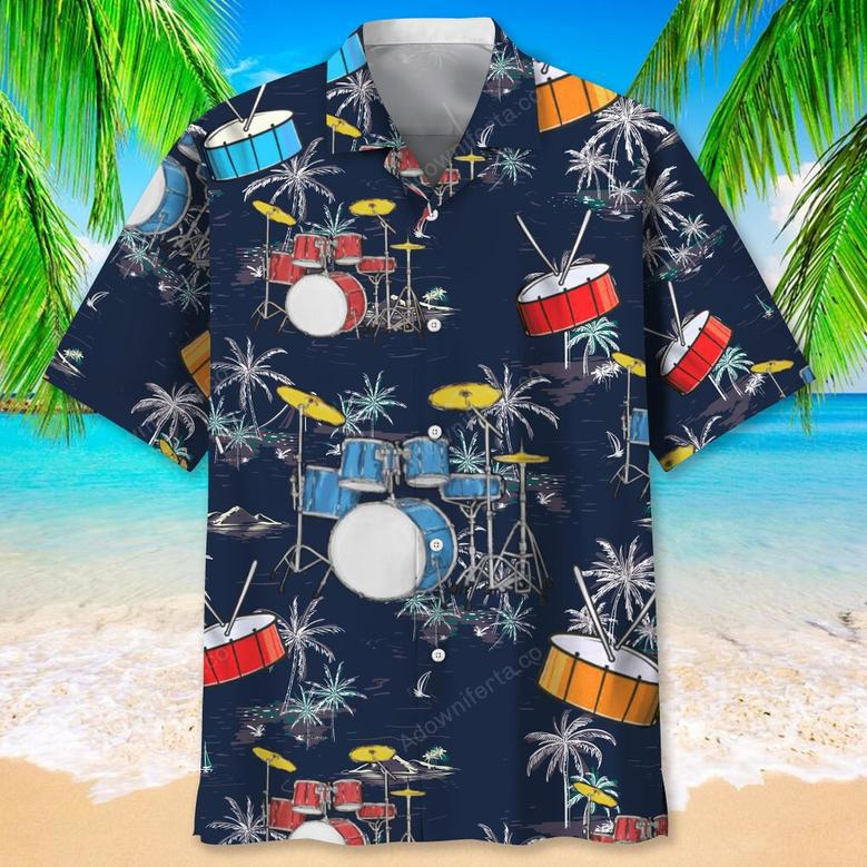 Drum Nature Beach Hawaiian Shirt