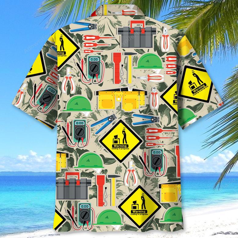 Electrician Tool Set Pattern Hawaiian Shirt