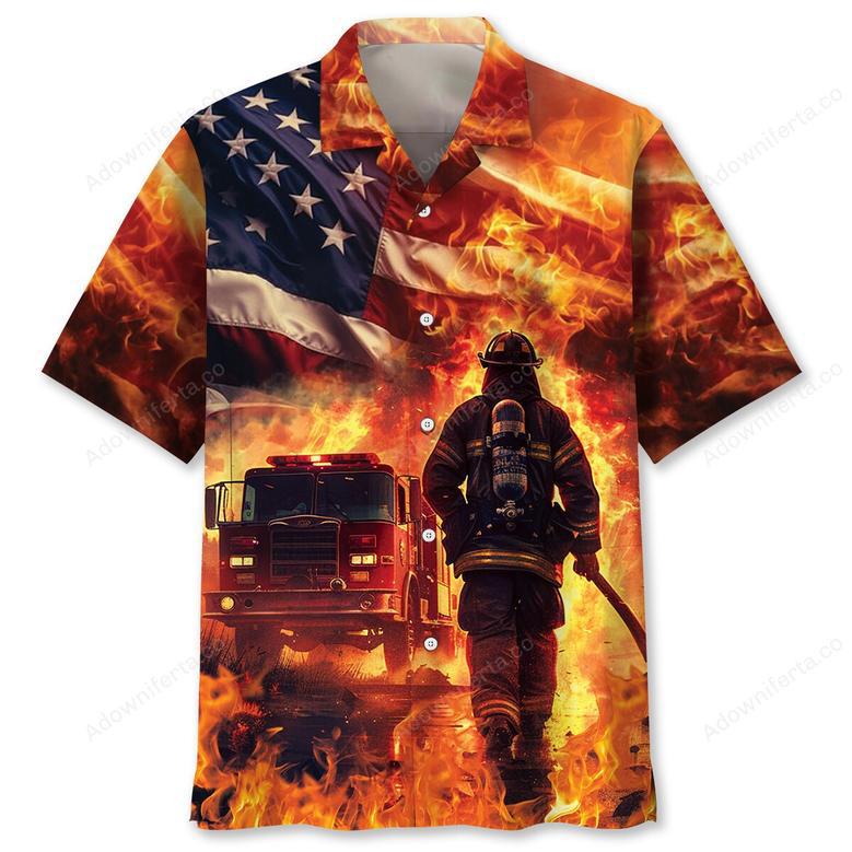 Firefighter Memories Hawaiian Shirt