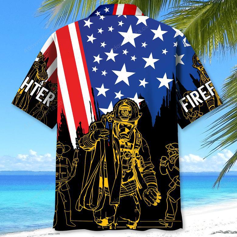 Firefighter Of July Proud Hawaiian Shirt