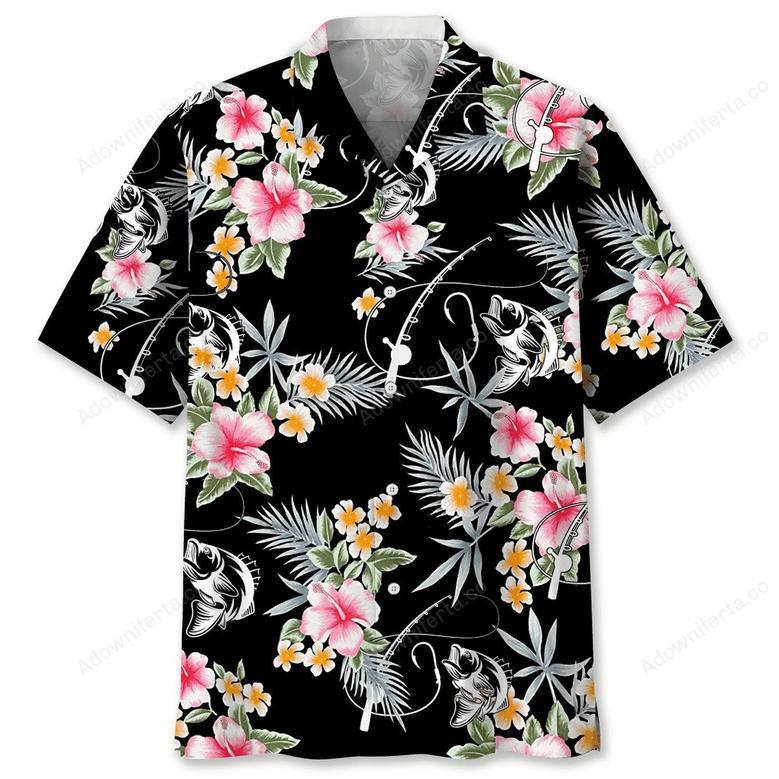 Fishing Flower Hawaiian Shirt