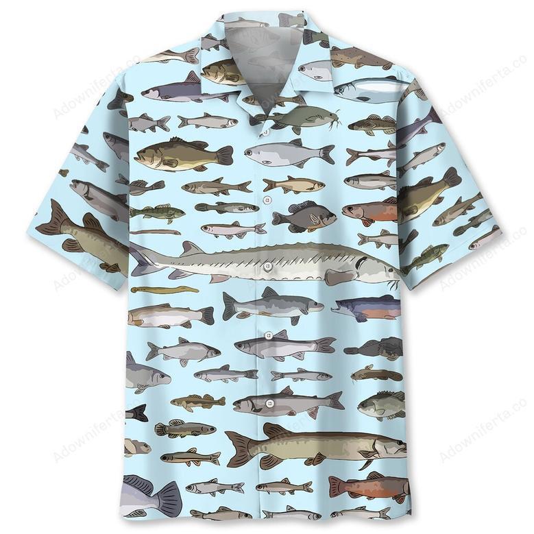 Fishing Stype Hawaiian Shirt