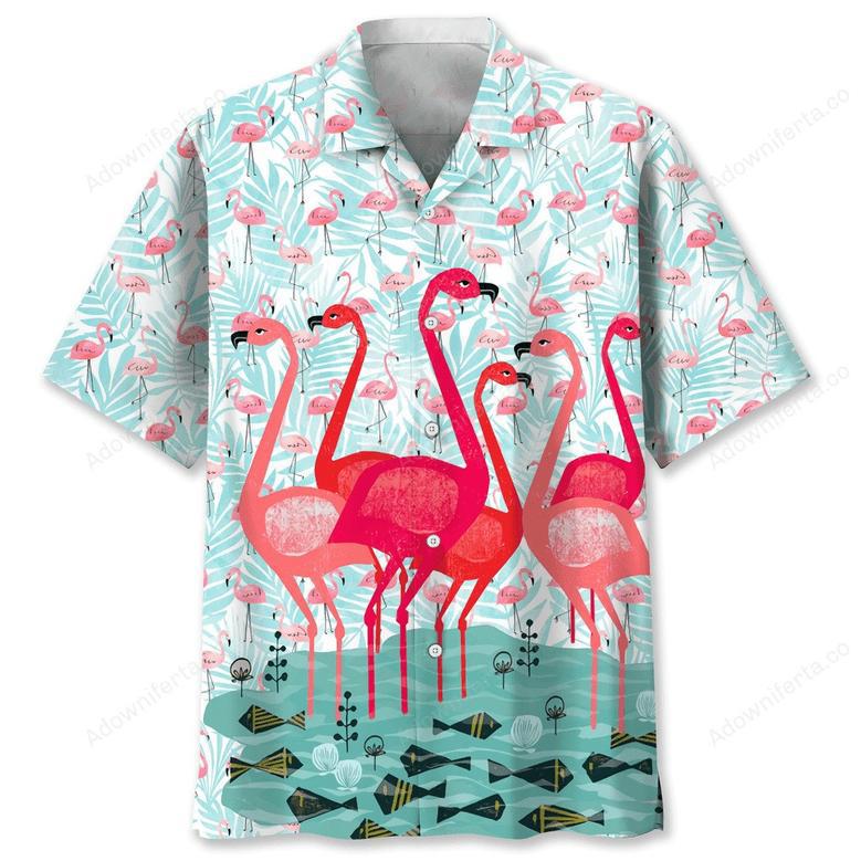 Flamingo Pink Hawaiian Shirt