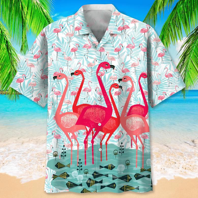 Flamingo Pink Hawaiian Shirt