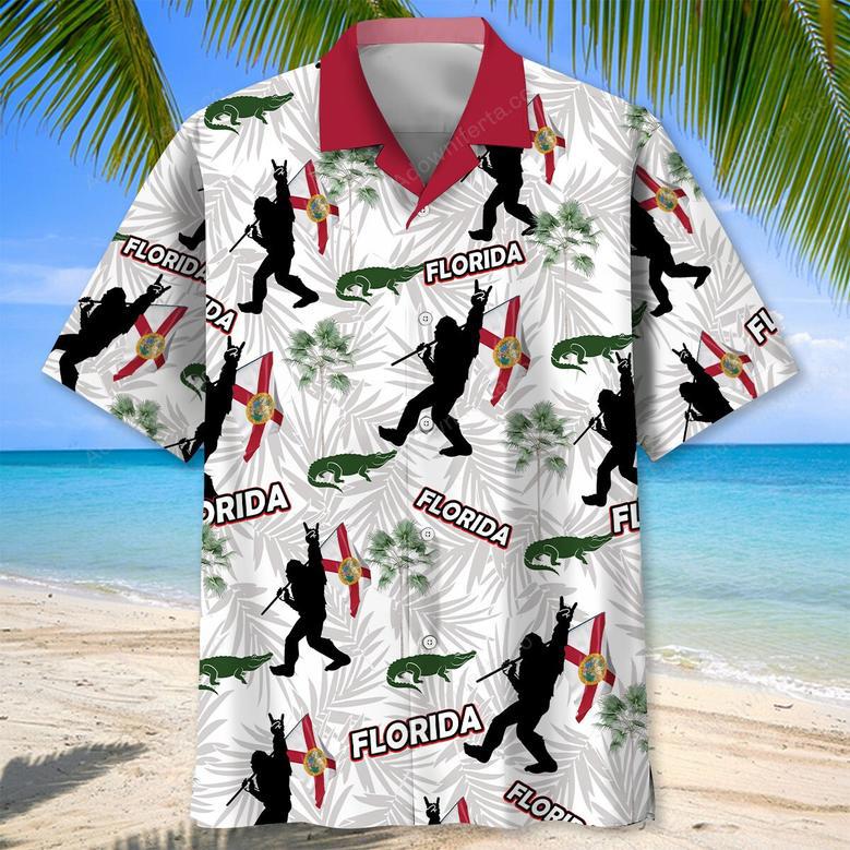 Florida Proud Bigfoot Hawaiian Shirt