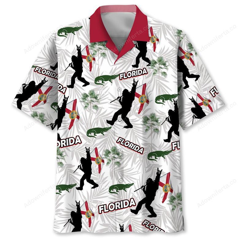 Florida Proud Bigfoot Hawaiian Shirt