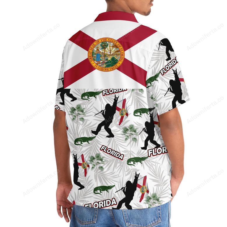 Florida Proud Bigfoot Hawaiian Shirt