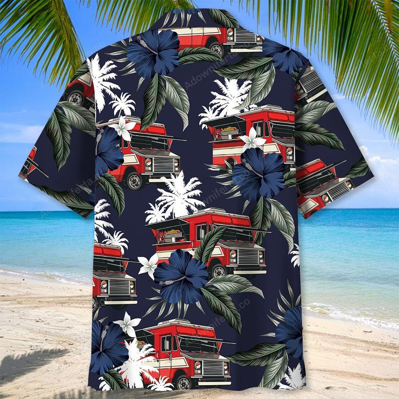 Food Truck Tropical Blue Hawaiian Shirt