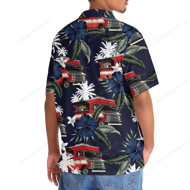 Food Truck Tropical Blue Hawaiian Shirt