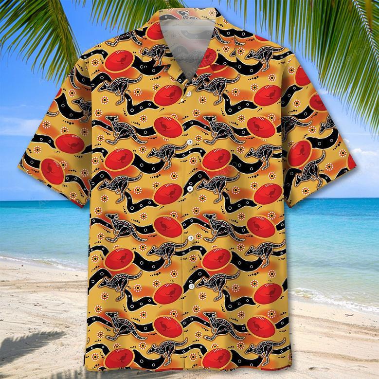 Football Lover Aboriginal Pattern Hawaiian Shirt