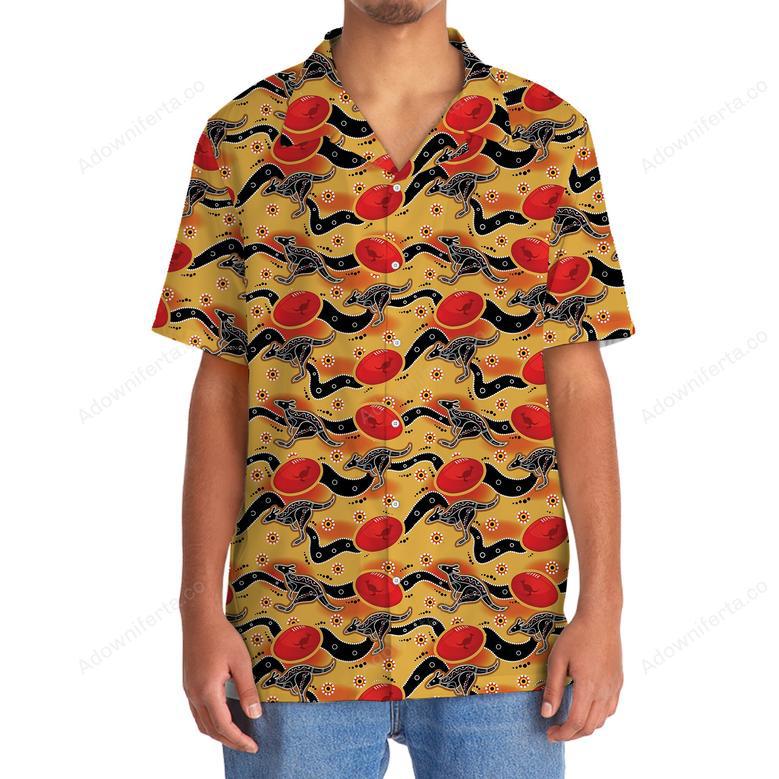 Football Lover Aboriginal Pattern Hawaiian Shirt