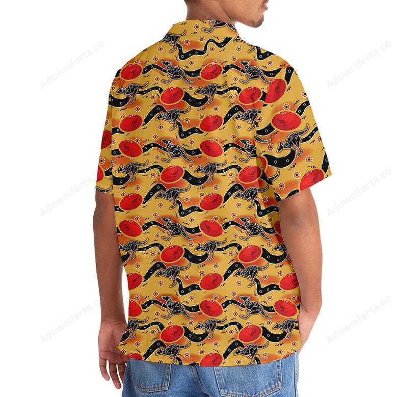 Football Lover Aboriginal Pattern Hawaiian Shirt