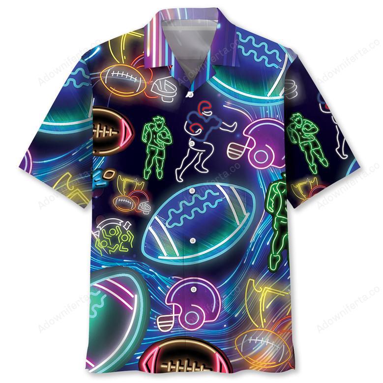 Football Neon Hawaiian Shirt