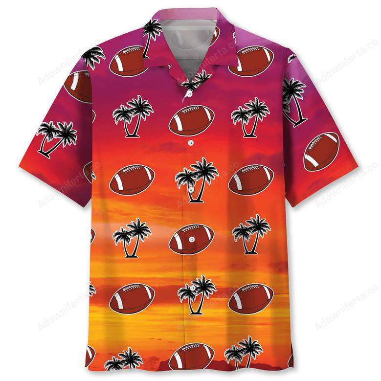 Football Palm Tree Hawaiian Shirt