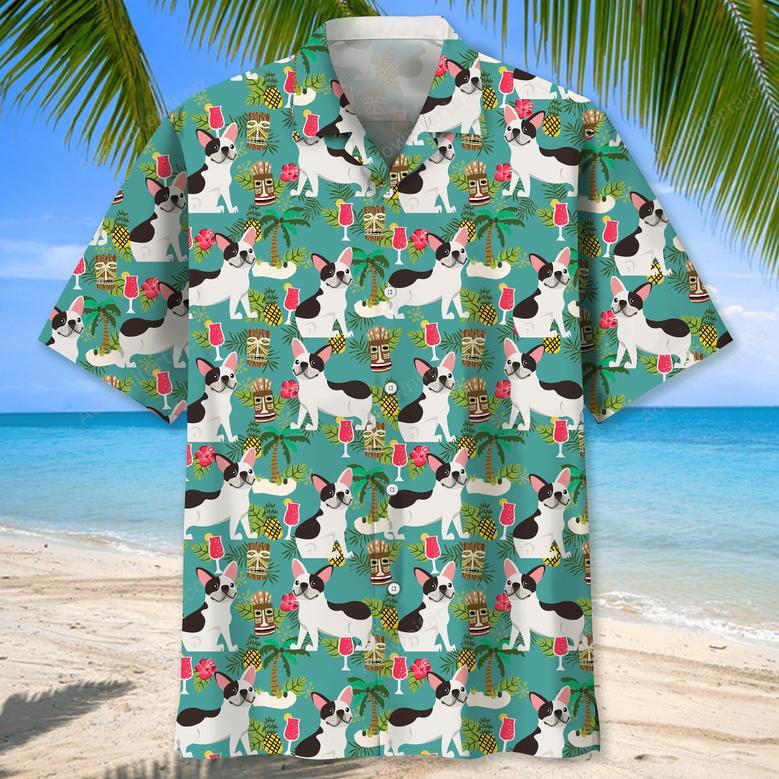 French Bulldog Hawaiian Beach Hawaiian Shirt