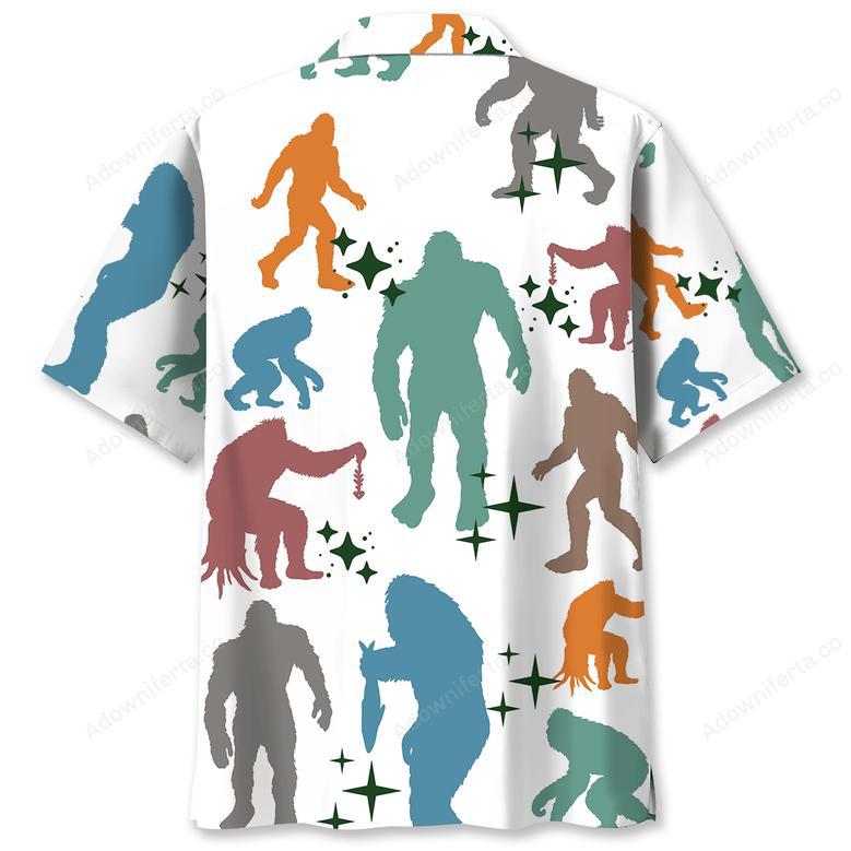 Funny Bigfoot Hawaiian Shirt