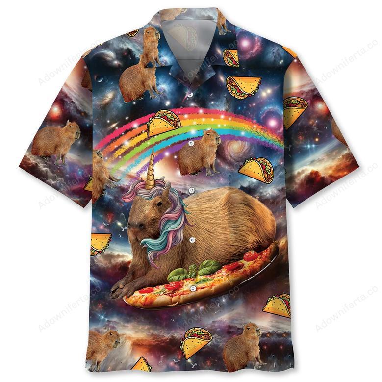 Funny Capybara Tacos Hawaiian Shirt