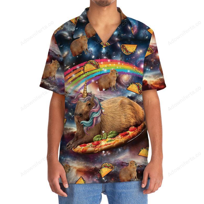 Funny Capybara Tacos Hawaiian Shirt