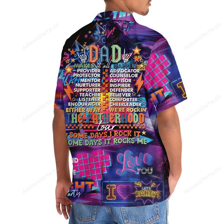 Funny Dad Tour Hawaiian Shirt