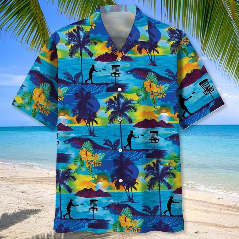 Funny Disc Golf Hawaiian Shirt