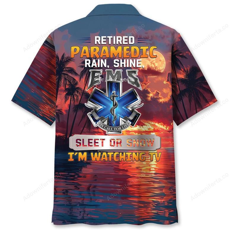 Funny EMS Retirement Hawaiian Shirt