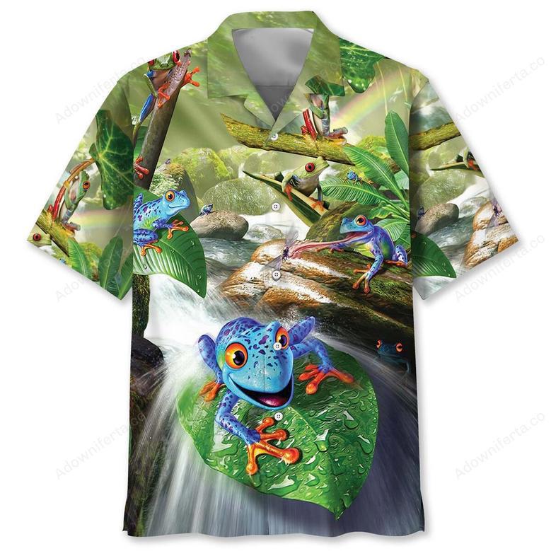 Funny Frog Hawaiian Shirt