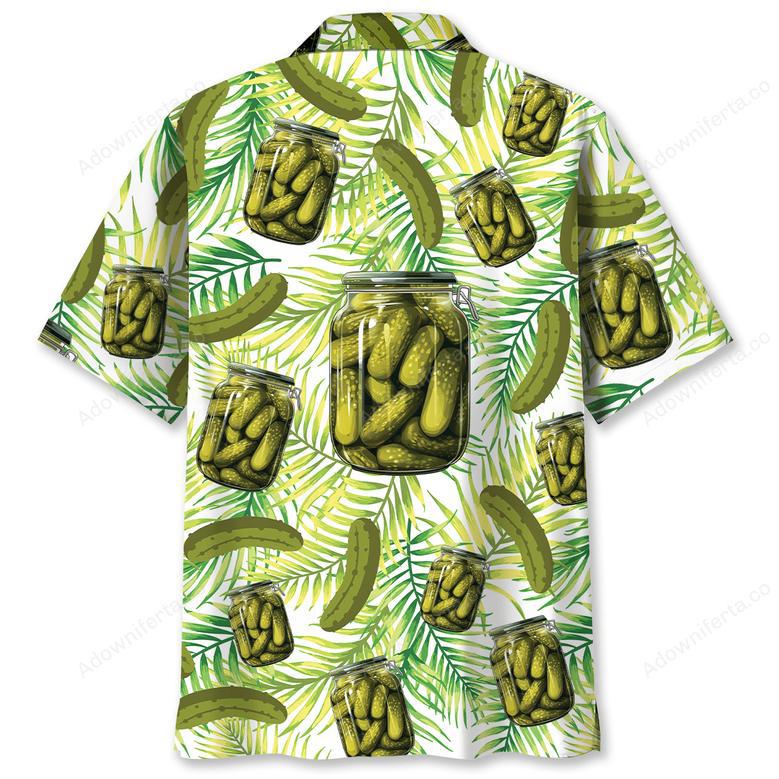 Funny Pickle Jar Tropical Hawaiian Shirt