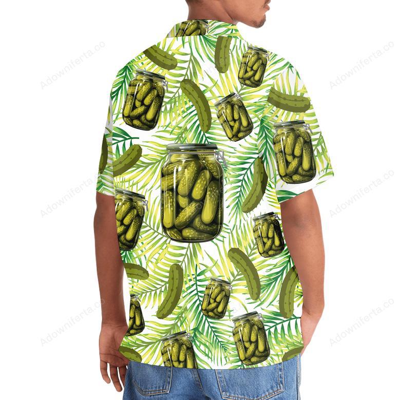 Funny Pickle Jar Tropical Hawaiian Shirt