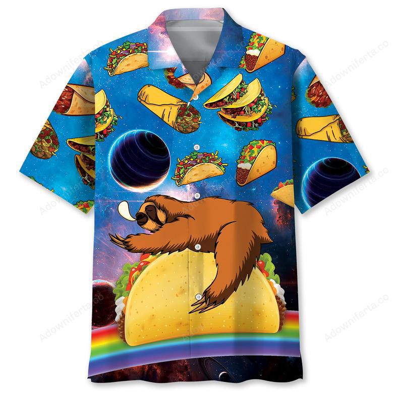 Funny Sloth Tacos Hawaiian Shirt